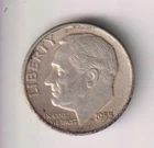 1953-S DIME 90% SILVER 10 CENTS SAN FRANCISCO 10¢ UNITED STATES OF AMERICA USA