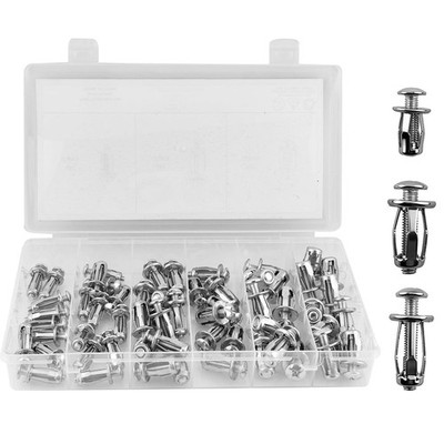60 Pcs Hohlraum Metallanker Set   M4/M5/M6 Hohlwanddübel, Schwerlast Spreizdübel