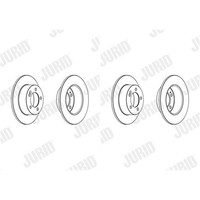 2X Jurid Bremsscheiben Hinten 305Mm Voll Passend FÜR Nissan NV400 Opel Movano