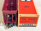 LIONEL NEW 6436-25 LV HOPPER IN 6436-36 TUCK FLAP BOX FOR RARE 643657 HOPPER LF — photo 2