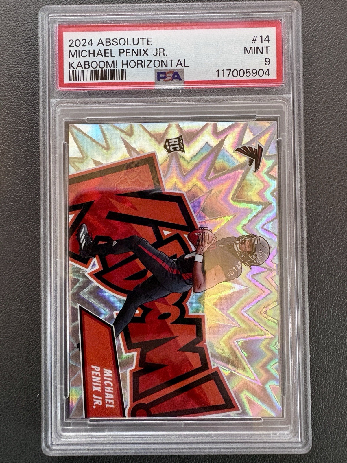 2024 Panini Absolute - Kaboom! Horizontal Michael Penix Jr. #14 (RC) PSA 9