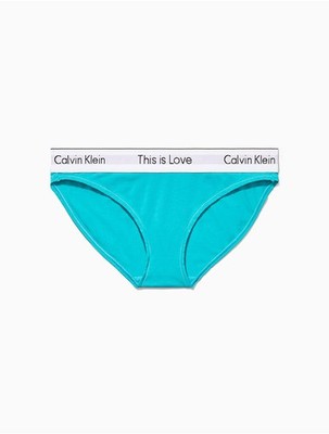 Calvin Klein Women S Modern Cotton This Is Love Bikini Island Turquoise S