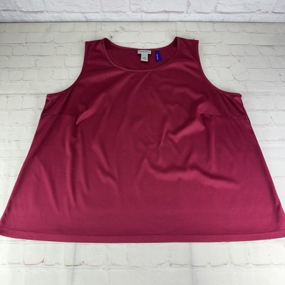 Catherines Tank Top Plus Size Polyester Summer Comfort Basic Tee Size 3XWP