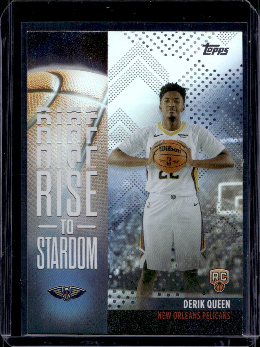 Derik Queen 2025-26 Topps #RTS-13 Rookie Rise to Stardom Rainbow Foil