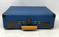 Crosley CR8005A-RB1 Blue Bluetooth Portable Turntable Record Player Not Tested