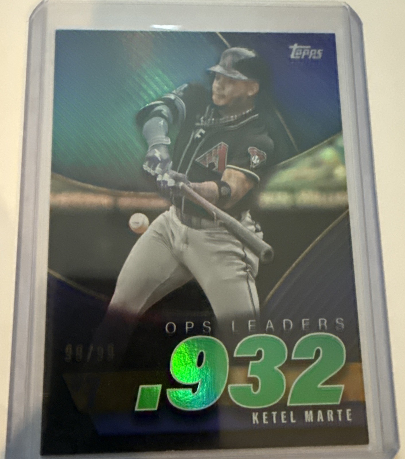 2025 Topps Series 2 - Ops Best Ketel Marte #OPS-7 Green Foil 98/99 Diamondbacks
