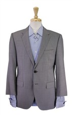 Hugo Boss The James/Sharp Solid Light Gray 2-Btn 120's Wool Blazer 38S