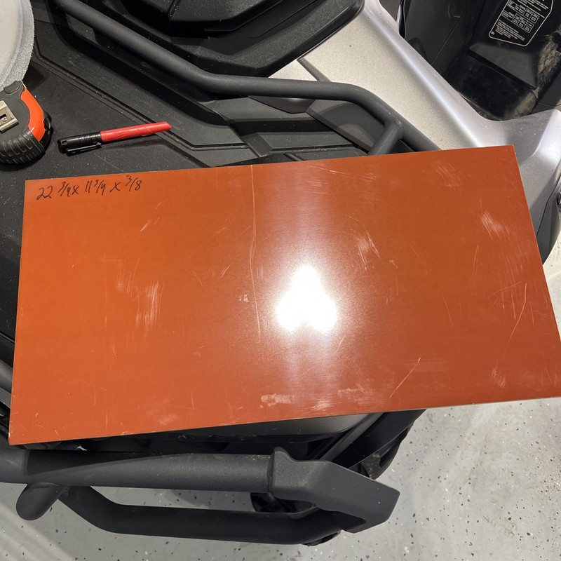 Garolite Sheet - 11 2/4” X 8 1/8 X 1/2” Thick