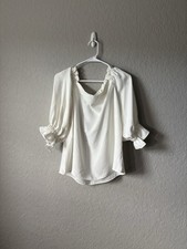TRINA TURK off shoulder EQUINOX Cream Off Whi...