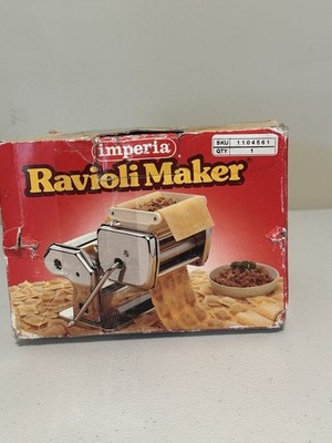 New In Box Imperia Ravioli Maker Pasta Machine Press Attachment Made in Italy