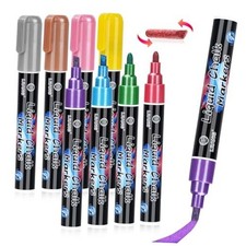 Liquid Chalk Markers Metallic Chalk Pens Erasable 8 8 Colors - 6mm Metallic