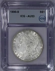 1890-S Morgan Dollar S$1 ICG AU53