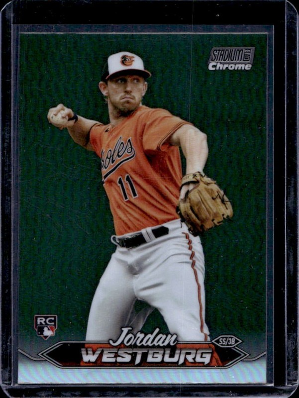 2024 Topps Stadium Club Jordan Westburg RC Chrome Refractor Rookie #77 Orioles