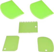 Multipurpose Bowl, Cake Scraper, Flexible Plastic Dish, Dough Cutter, Bench Scra