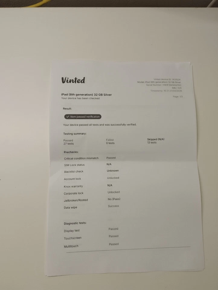 Apple iPad (8th generation) · 32GB · Wi-Fi, foto 4 di 5