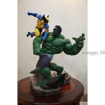 New Hulk VS. Wolverine PVC Figure Statue Model Toy Collection Christmas Gift Toy