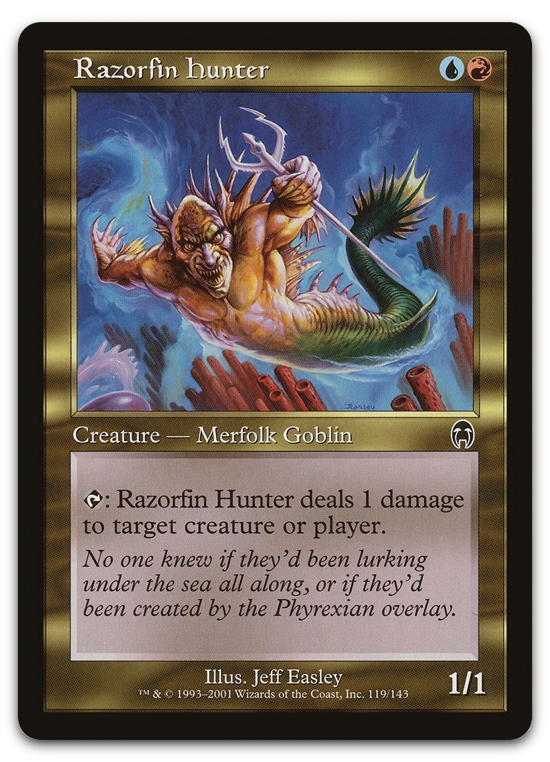 Razorfin Hunter #119 (NM) Apocalypse APC Magic MTG