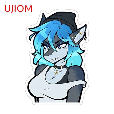 UJIOM Furry Wifu Beautiful Wall Sticker Popular Anime Item Game Room Decals 