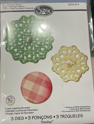 658914 Sizzix Thinlits Stanzenset 3 Stück