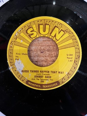 HEAR -SUN ROCKABILLY R'N'R - JOHNNY CASH - GUESS THINGS HAPPEN THAT WAY -SUN 295