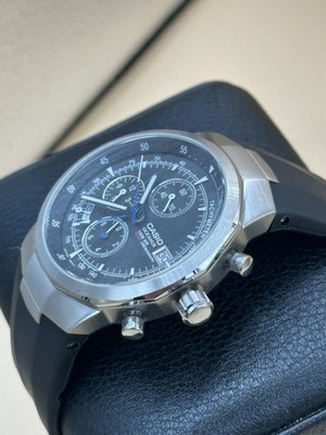 MENS CASIO OCEANUS OC 500 CHRONOGRAPH ALARM ANALOG WATCH 2714 100M