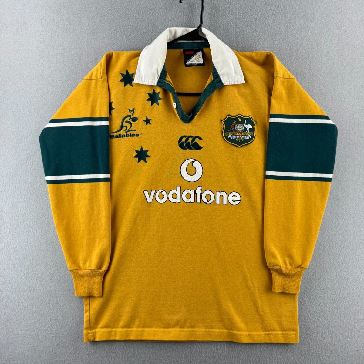 Vintage Australia Wallabies Rugby Shirt Mens Medium Canterbury