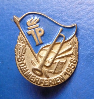 Junge Pioniere, Teilnehmerabzeichen der Jungpioniere Sommerferienaktion 1958