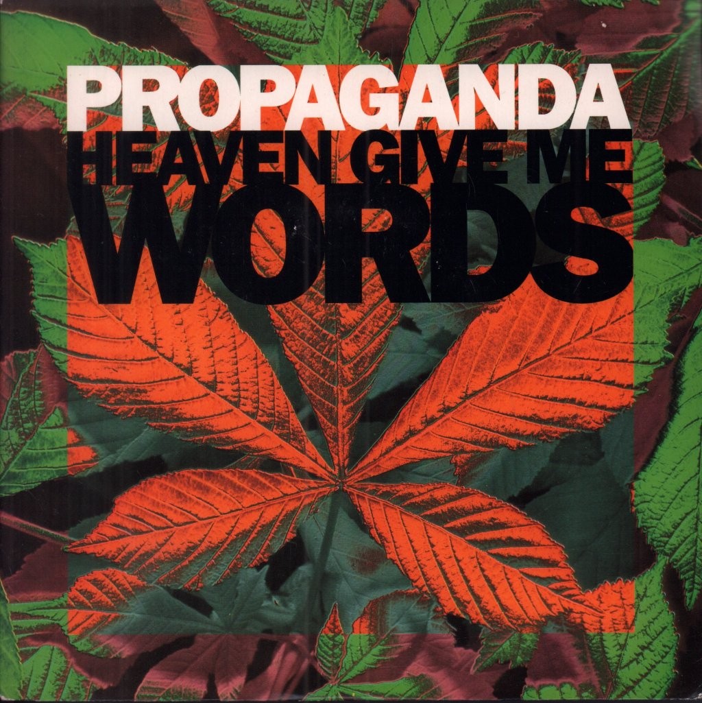 Propaganda (Ztt Group) Heaven Give Me Words 7"" vinyl UK Virgin 1990 silver