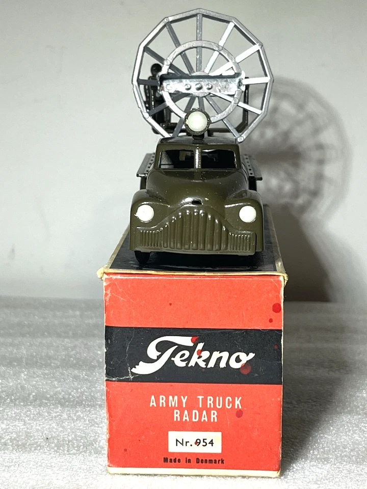 TEKNO 1:43 954 Army TRUCK RADAR Car Military 50s ORIGINAL MINT Boxed NICE - Image 4 of 4