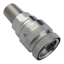 Koolance QD3 Female Quick Disconnect No-Spill Coupling, Male Threaded, 1/4 NPT
