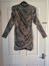 #ladies H&M Bodycon Long Sleeve Mini Dress Size 8 /10 New With Tags Rrp £34.99