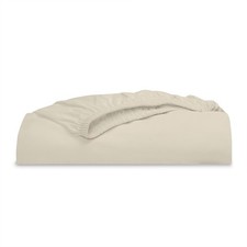 Full Easy Care Percale Fitted Sheet 300 Thread Count Papyrus Beige