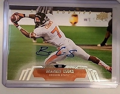 2014 Upper Deck Star Rookies Auto Brandin Cooks #240 Rookie RC Cowboys Saints