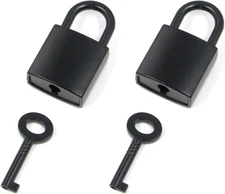 T Tulead Mini Square Padlocks Metal Black Locks Vintage 