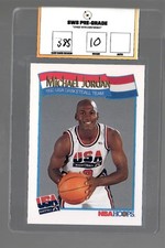 1991-92 Hoops #579 Michael Jordan Team USA HOF SWS PRE-GRADE 10 T3 M-GM 