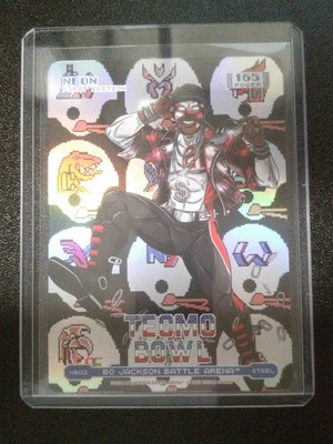 Bo Jackson Battle Arena Tecmo Bowl H602 NEON Deion Sanders Helmets Battlefoil SP