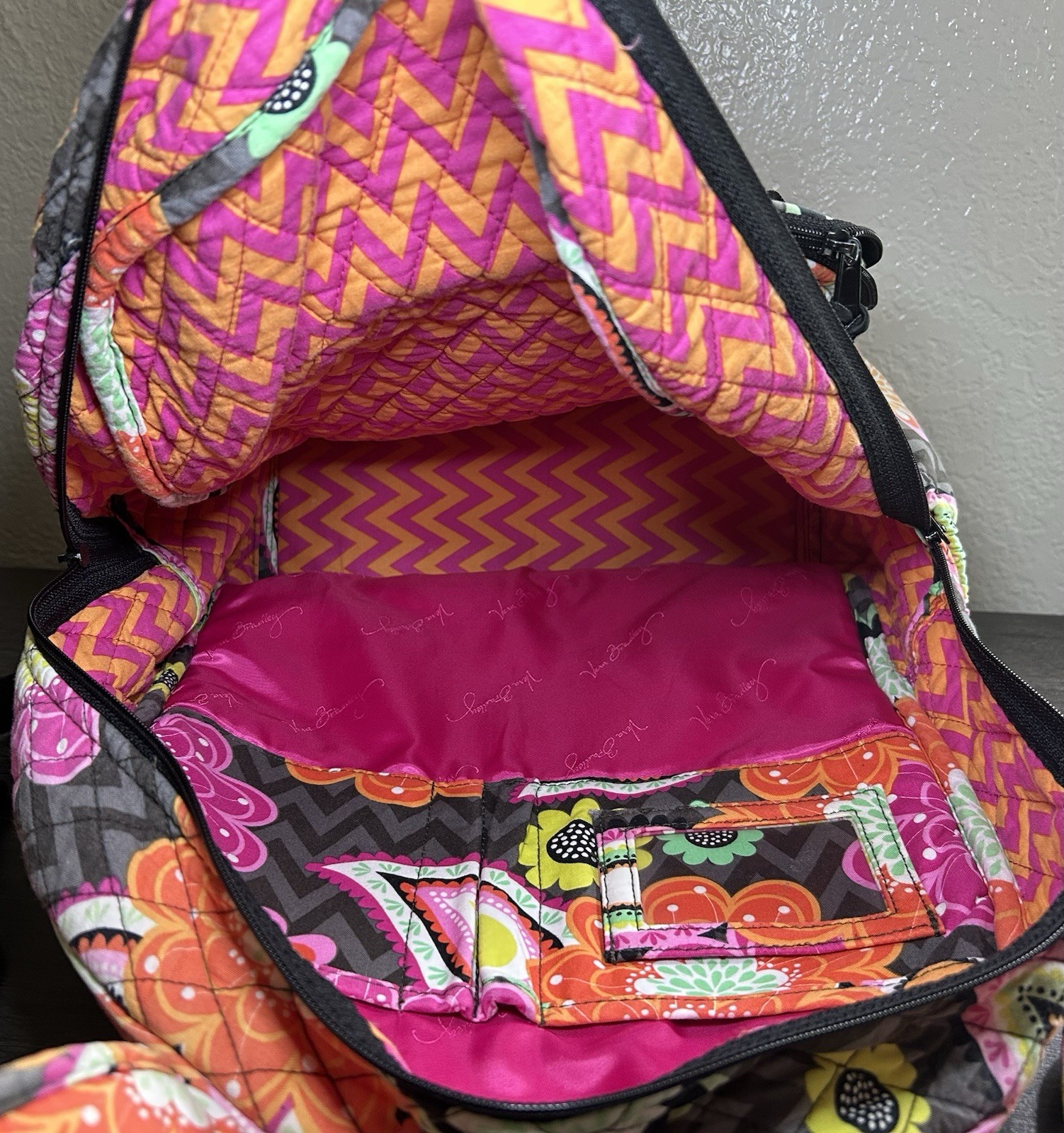 Vera Bradley Campus/School Backpack Multicolor Pa… - image 4