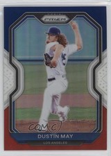 2021 Panini Prizm Tier III Red White & Blue Prizm Dustin May #205 0i8b
