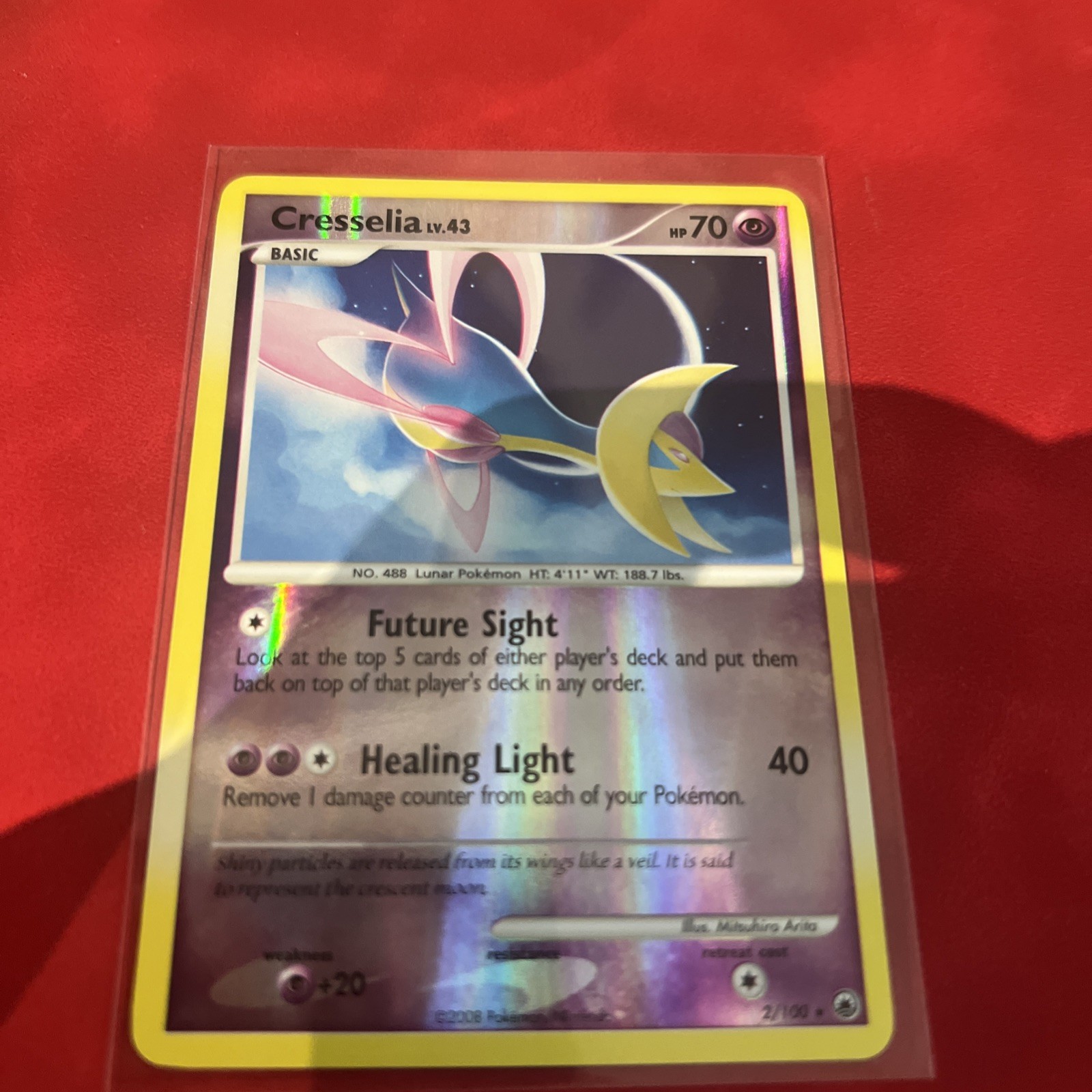 Cresselia Reverse Holo Rare Majestic Dawn 2/100 NM/Mint Pokemon Card