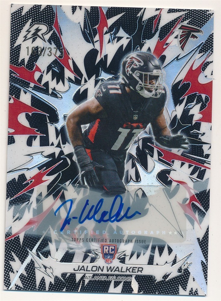Jalon Walker 2025 Topps Resurgence Signatures #104 Black/White