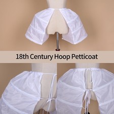 BBSET Victorian Double Pannier Hoop Skirt Costume Pannier Cage Petticoat-Skirt