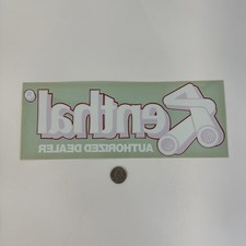Rare Vintage Renthal Authorized Dealer Sticker Red Window Decal Mx Motocross 12