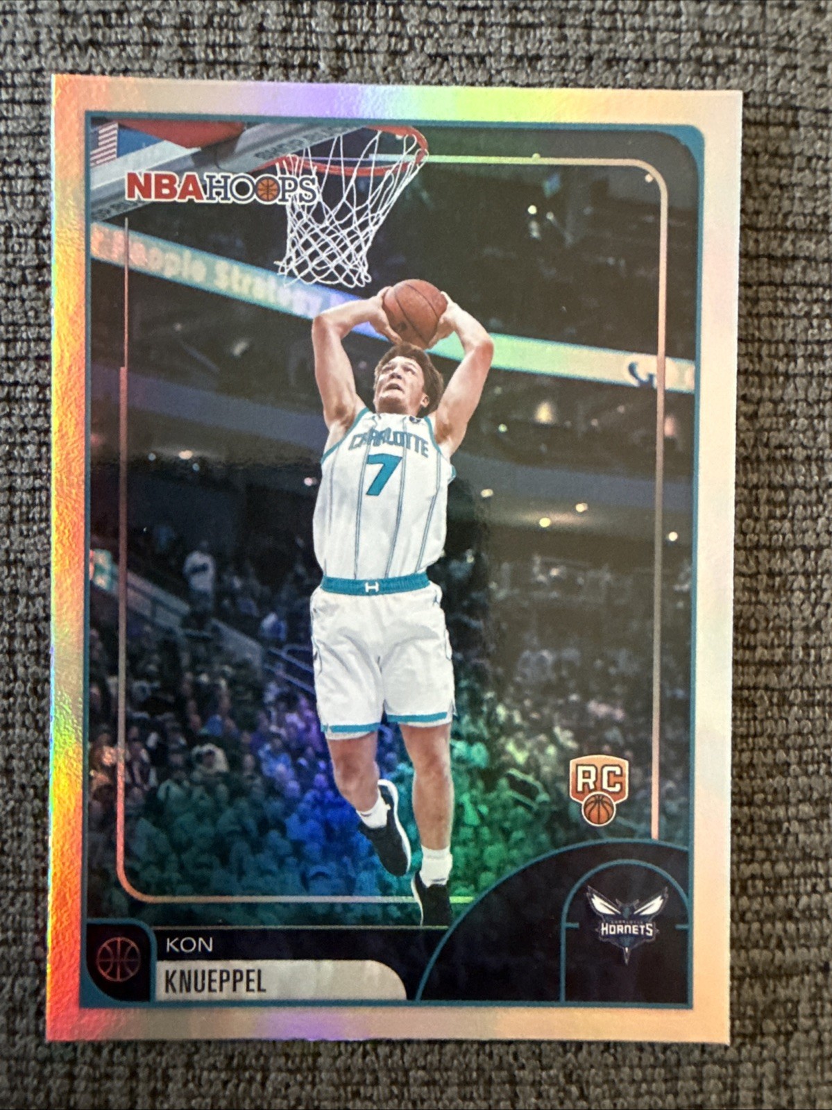 2025-26 Topps NBA Hoops Kon Knueppel RC #67 Hornets Rookie Foil
