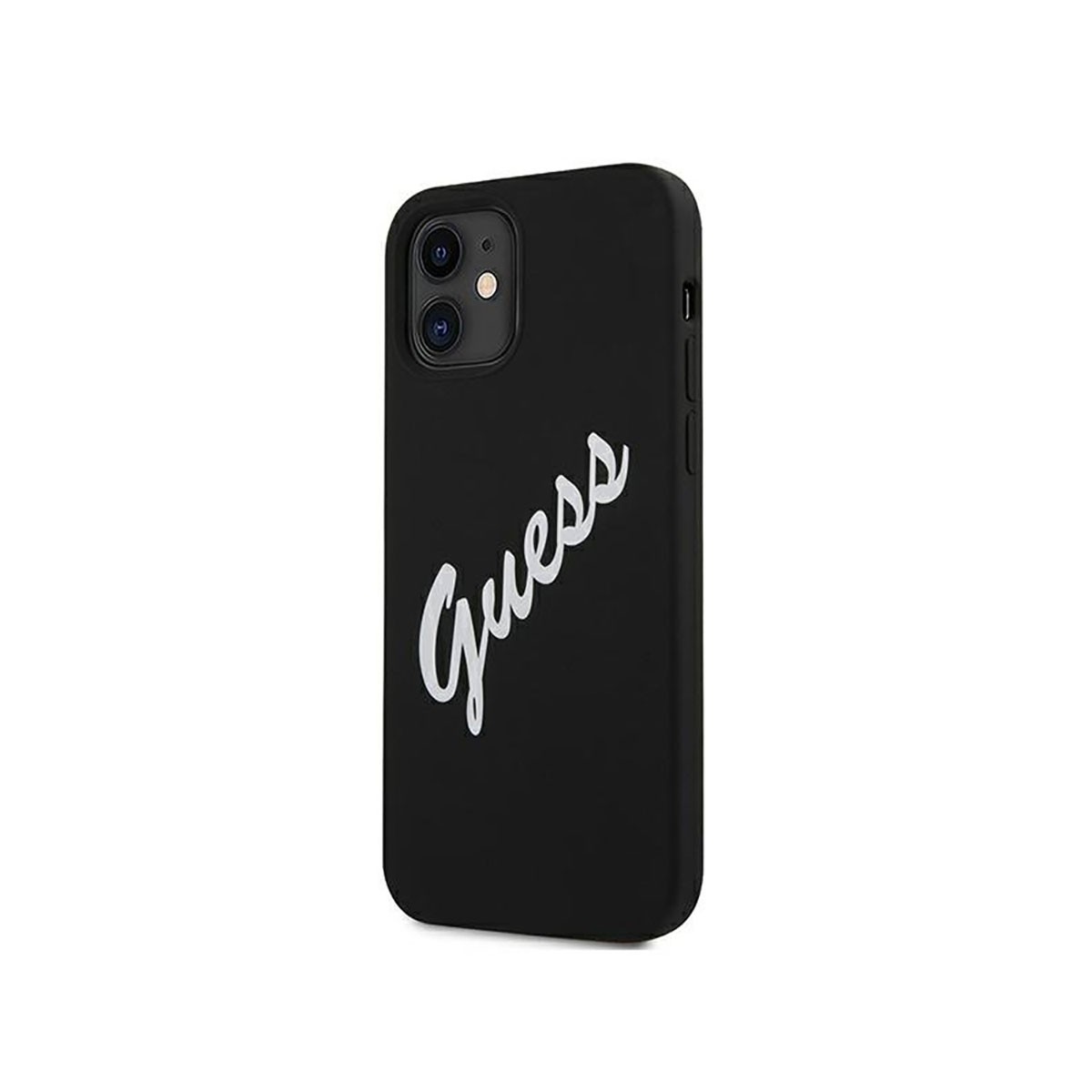 Coque Guess iPhone 12 Mini résout les risques de chutes en noir TPU