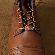 2 Norway Flags Shoes Boot Lace Keeper Holder Charms by BrooklynMaker