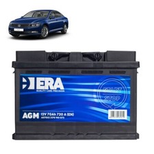 Batteria 70Ah A.G.M. per Volkswagen Passat B8 1.6 2.0 TDI gasolio 2014+