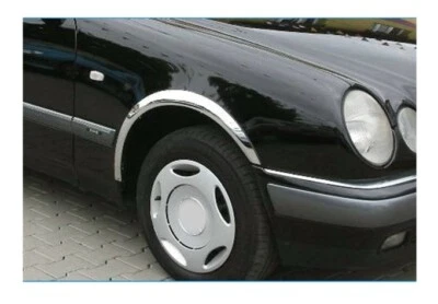 Extensions d'aile chrome Set pour MERCEDES E W210 S210 Avant et Arrière 95-02 - Photo 1/4