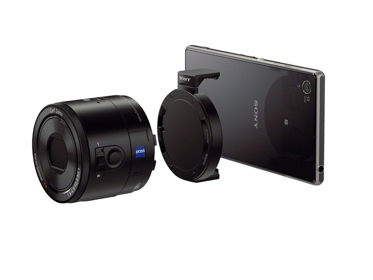 SONY Cyber-Shot DSC-QX100 Lens Style Digital Camera Black Wi-Fi 2.02MP