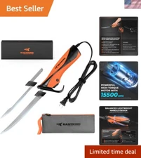 Electric Fillet Knife 110v Stainless Steel Blades for Fishing Outdoors