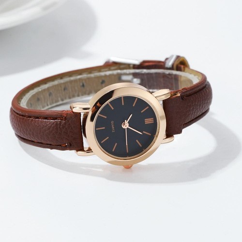 Fashion Small Dial Women Watches Casual Leather Band Quartz Watch - Picture 5 of 7